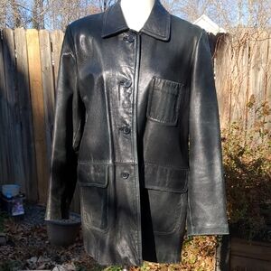 Men's Black Leather Jacket